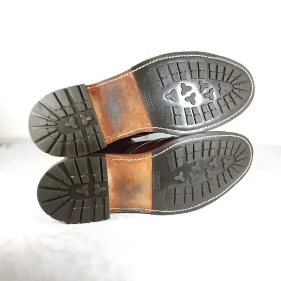 Alden Men's US 11,5B/D Brown Chromexel Leather LaceUp Cap Toe Ankle Jumper Boots - Picture 11 of 16